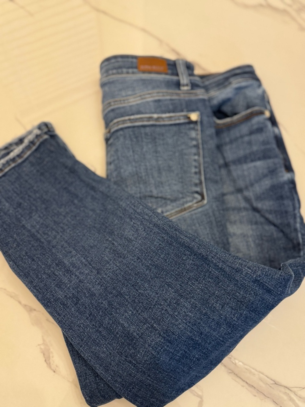 Judy Blue Dark & Medium Blue Flare Jeans